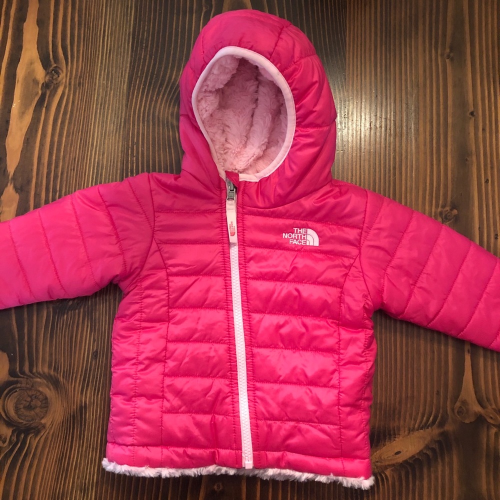 Baby Girls North Face Jacket, 6-12 mos